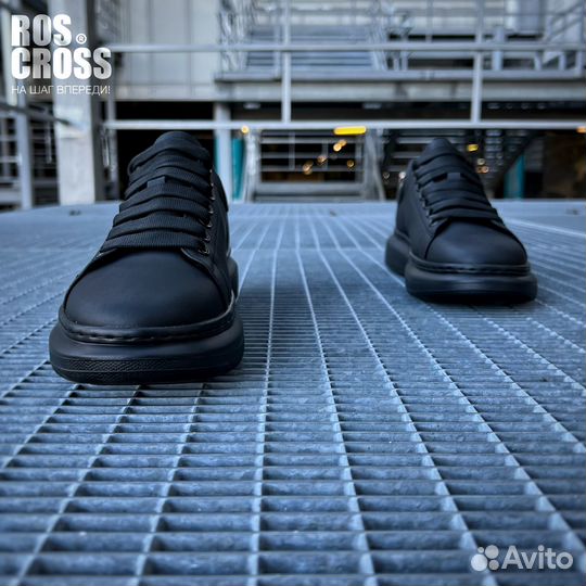 Мужские кожаные кеды