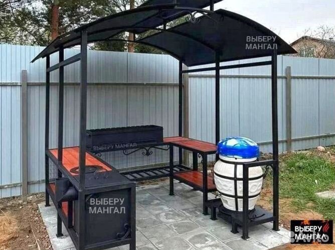Беседка с мангалом