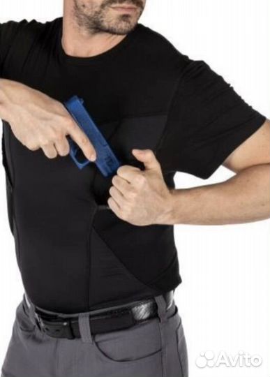 Футболка тактическая с интегриров. кобурой 