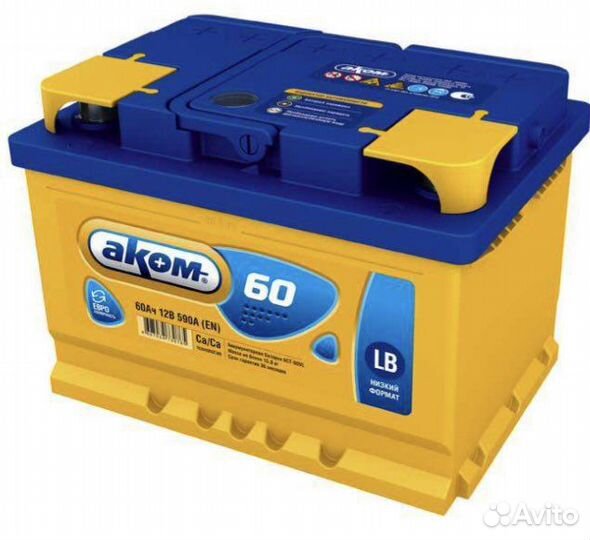 Аккумулятор Аком 60 Ah низкий формат