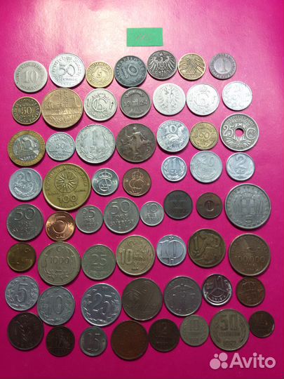 Монеты иностранные наборы № 114,115,116,117,118