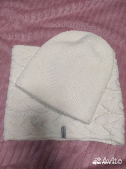 Женский шарф и шапка