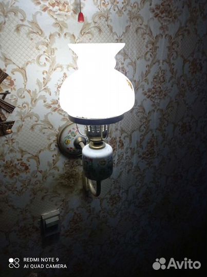 Бра с плафоном, светильник, СССР