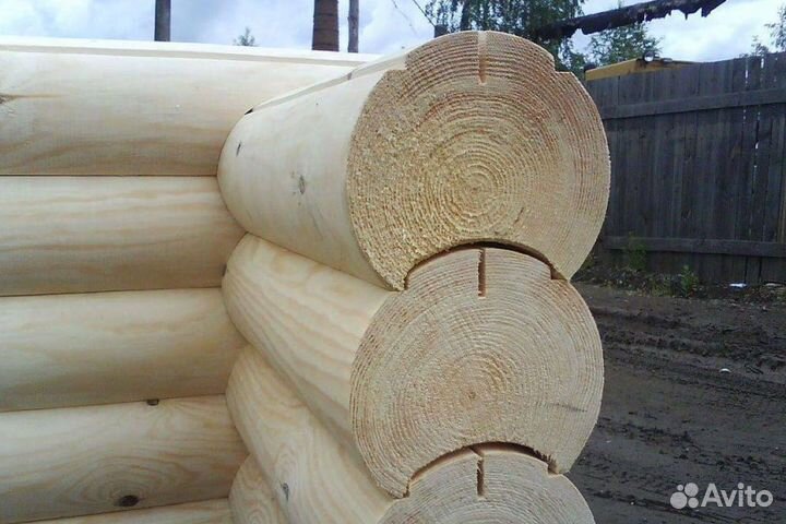 Оцилиндрованное бревно сруб для бани и дома