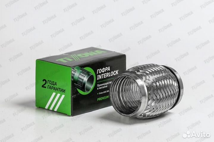 P60100 Гофра 60 / 100 (aisi 304 with interlock)