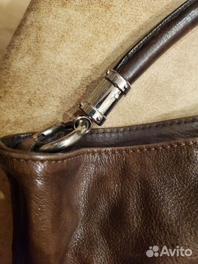 Сумка женская натуральная кожа коричневая