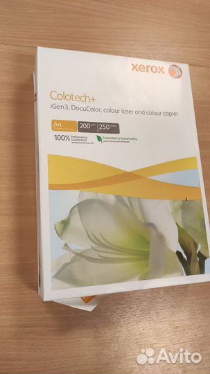 Бумага А4 плотность 200г. Xerox colotech plus