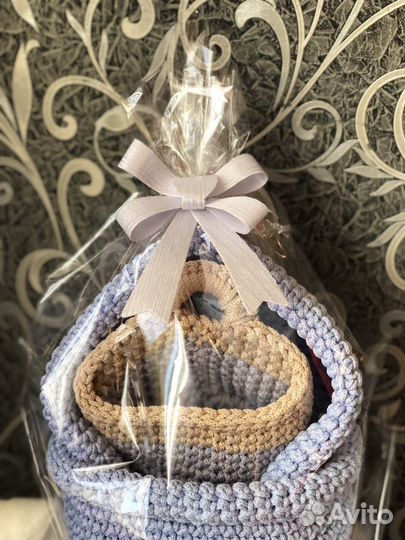 Корзинки интерьерные набор ручная работа