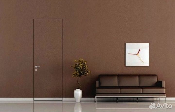 Скрытая межкомнатная дверь под покраску