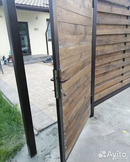 Откатные ворота с монтажом
