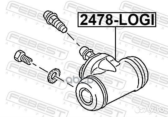 Цилиндр тормозной задний 2478-logi 2478-logi Fe