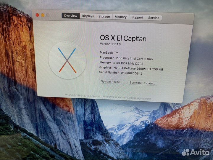 Apple macbook pro 15