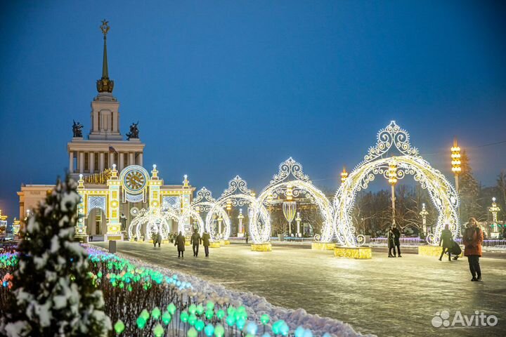 Новогодние огни Москвы