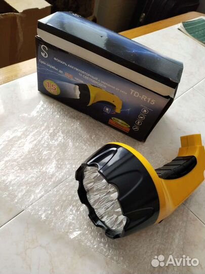 Фонарик светодиодный аккумуляторный зарядка