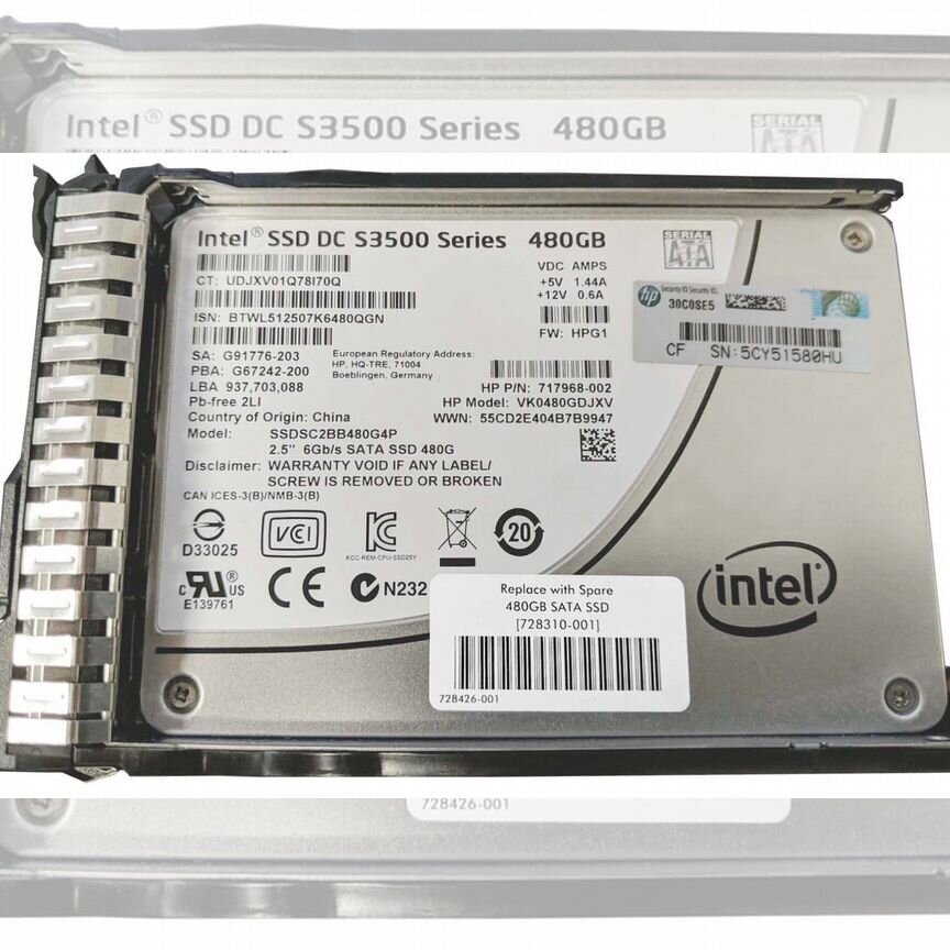 [803676-001] Жесткий Диск Hp 803676-001 480gb SATA3 2,5" Ssd