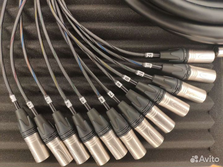 Мультикор 12 xlr шт. На 12 xlr гн. Canare