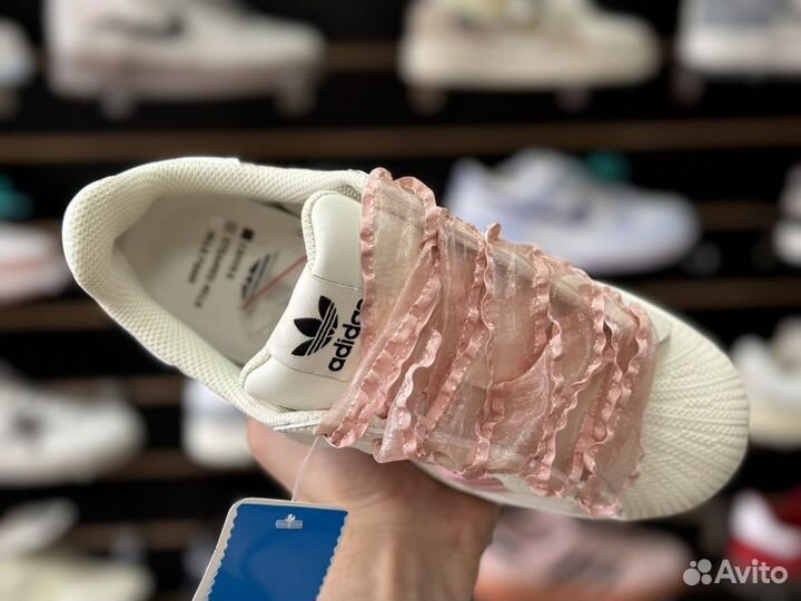 Кроссовки Adidas superstar розовые