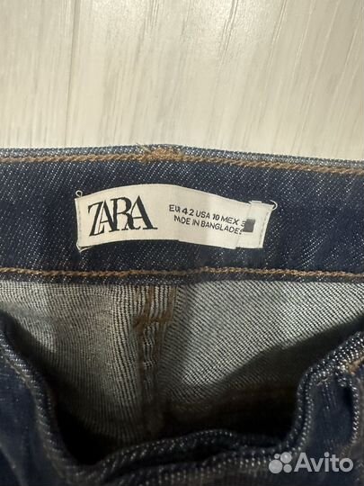 Джинсы zara женские клеш м,l