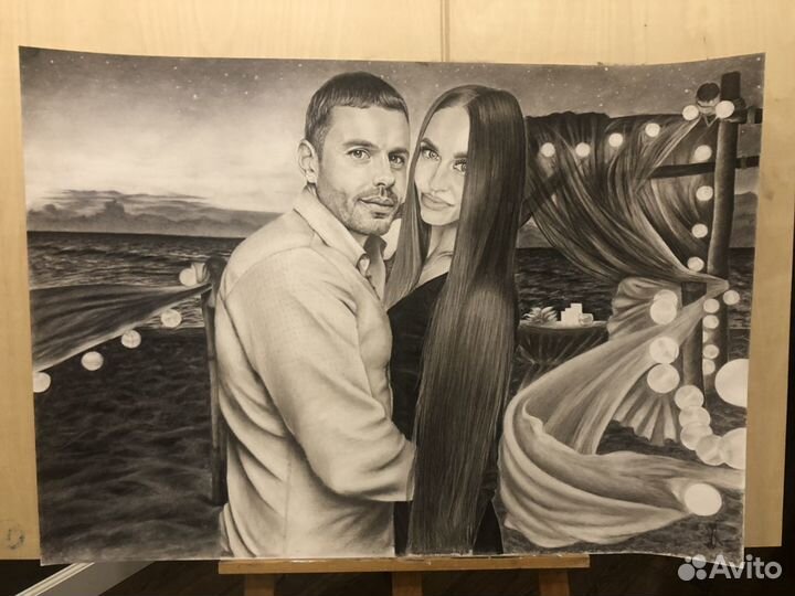 Портрет по фото, картины, декор стен, иллюстрация