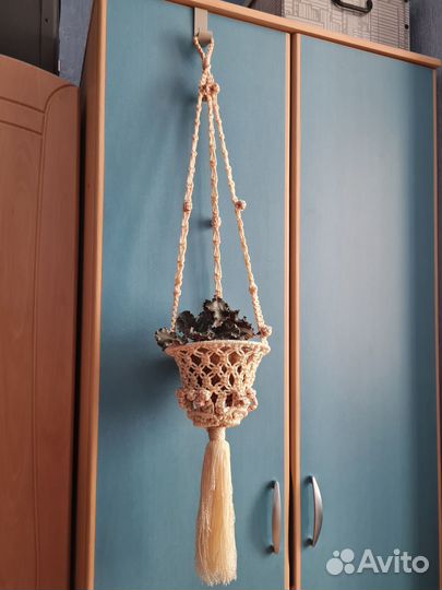 Макраме кашпо подвесное