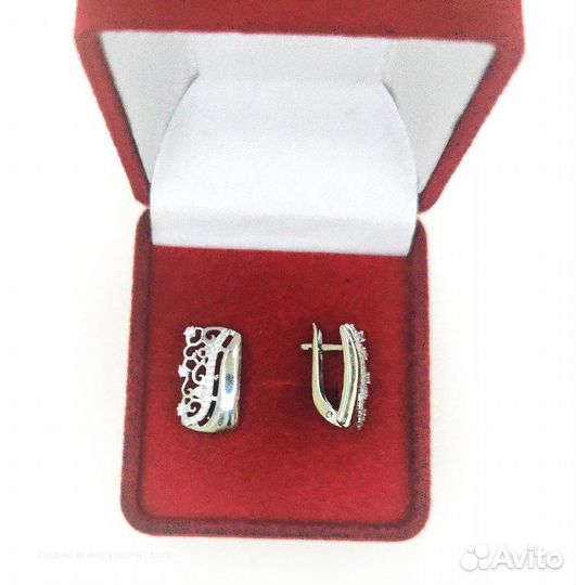 Серьги серебряные 925 2,79г (арт 115957) сп29