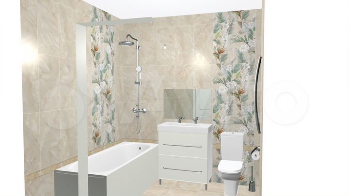 3-к. квартира, 55,7 м², 8/25 эт.