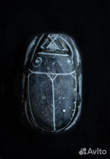 Жук Скарабей камень Египет иероглифы пресспапье