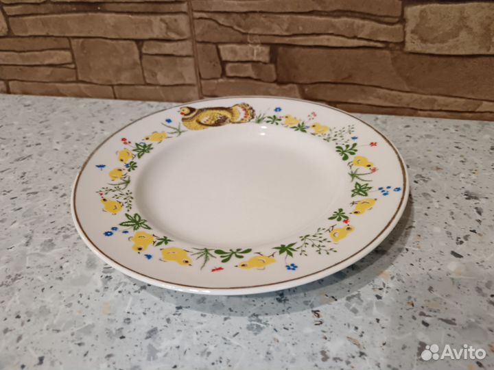 Тарелка детская лфз курочка и цыплята