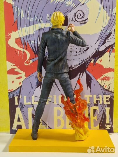 Аниме фигурка Винсмок Санджи Ван Пис, 31 см