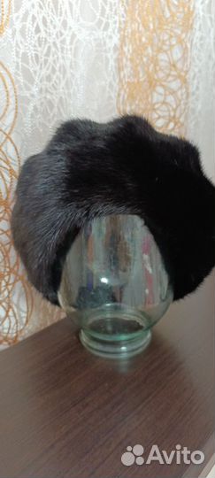 Берет женский норковый 58 размер