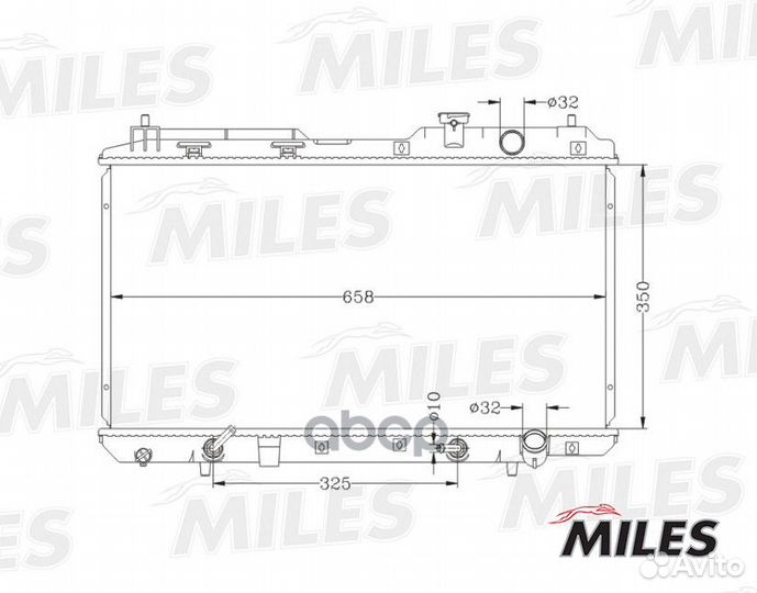 Радиатор охлаждения acrb040 Miles