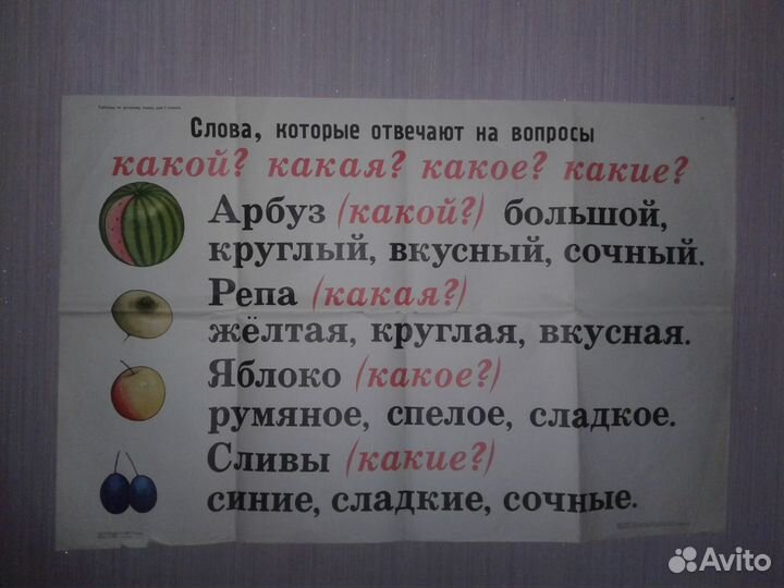 Плакаты Школьные СССР 1