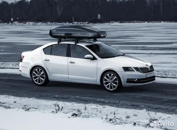 Бокс на крышу LUX tavr 197 черный глянцевый