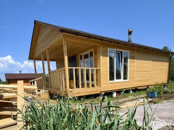 Каркасно-щитовой дом 6х8