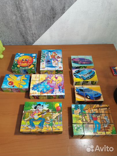 Кубики детские с картинками