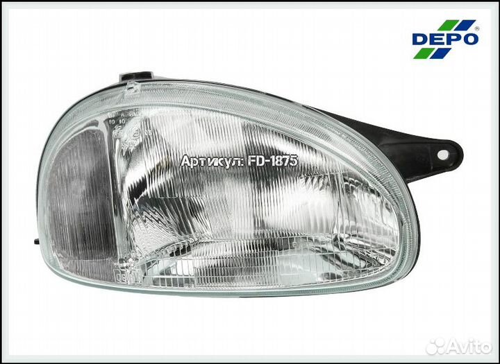 Фара правая Opel Corsa B