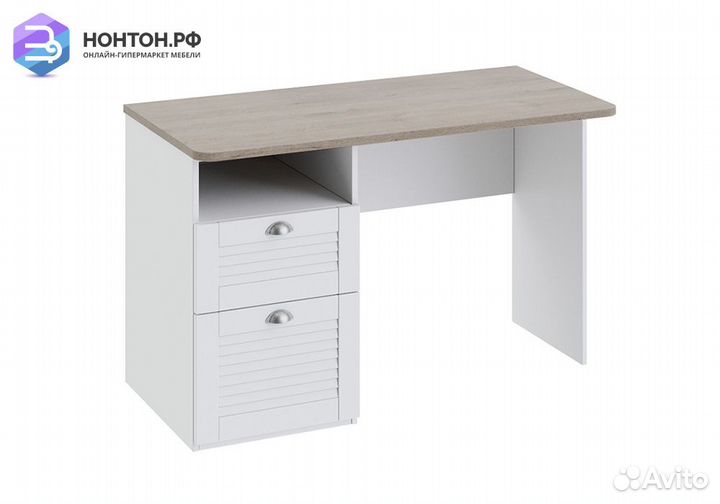 Письменный стол Ривьера дуб бонифацио / белый