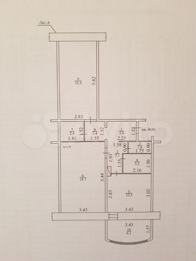 2-к. квартира, 65 м², 2/8 эт.