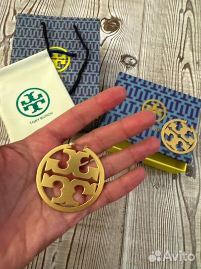 Серьги tory burch