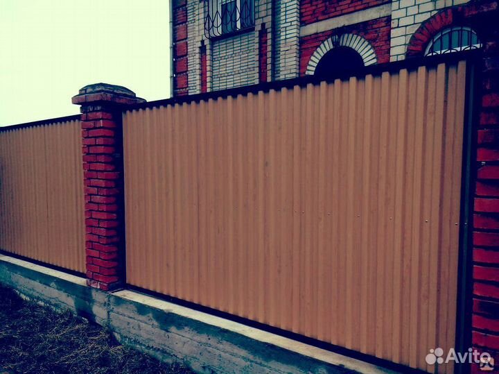 Забор из профлиста