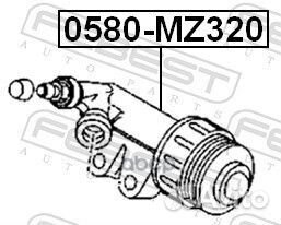 Цилиндр сцепления mazda 3 03- раб