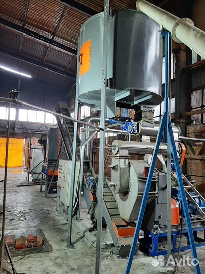 Линия гранулирования лузги 1/ч