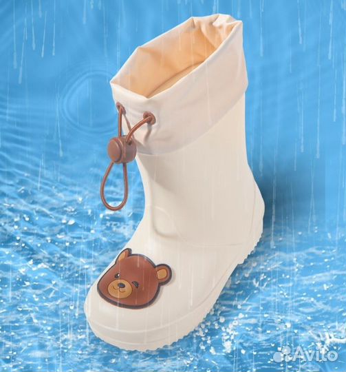 Резиновые сапожки детские с мишками