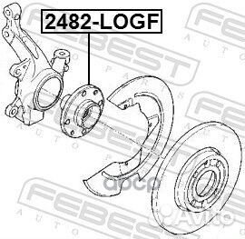 Ступица передняя 2482logf Febest