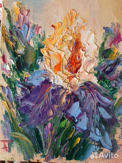Картины маслом на холсте цветы