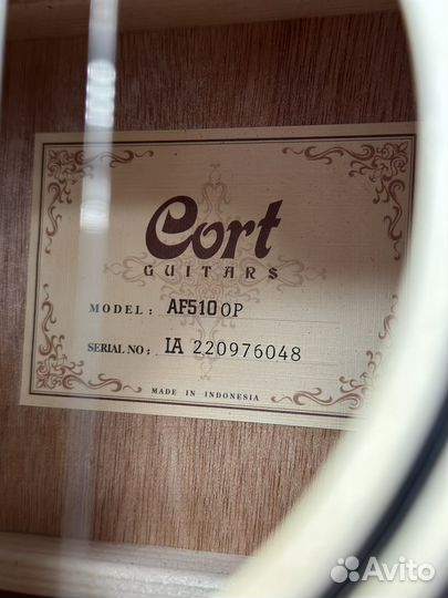 Акустическая гитара cort AF510 op