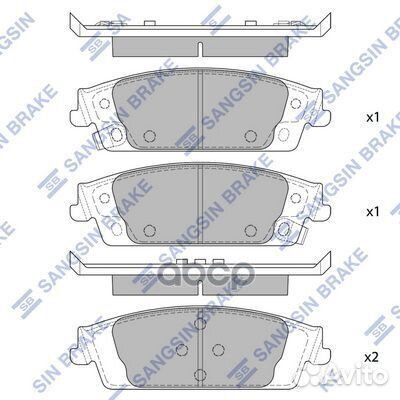 Колодки тормозные дисковые SP4011 Sangsin brake