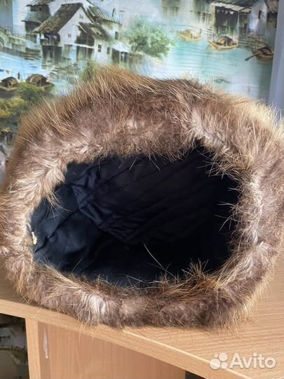 Шапка. Мех нутрия. Мужская размер58
