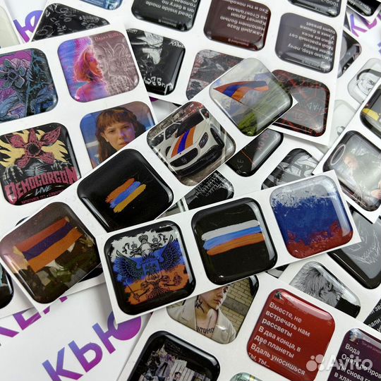 3d Стикеры из эпоксидной смолы оптом