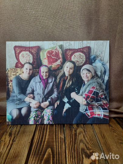 Печать фотографий на дереве